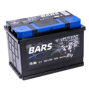 Аккумулятор BARS 6СТ-75 75Ah 650A 278x175x190 «- +»