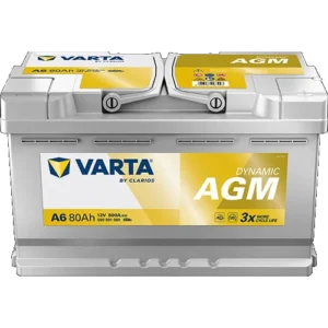 Аккумулятор VARTA Dynamic AGM A6 80Ah 800A 315х175х190 «-+»