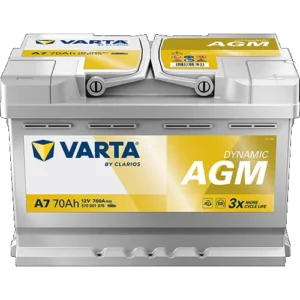 Аккумулятор VARTA Dynamic AGM A7 70Ah 760A 278х175х190 «-+»