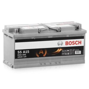 Аккумулятор BOSCH S5 A15 AGM 105Ah 950A 393x175x190 «- +»