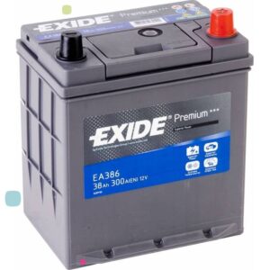 Аккумулятор EXIDE PREMIUM ЕА386 38Ah 300A 187x127x220 «- +»