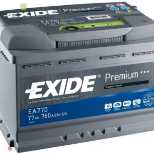 Аккумулятор EXIDE PREMIUM ЕА770 77Ah 760A 278x175x190 «- +»