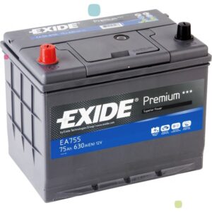 Аккумулятор EXIDE PREMIUM EA755 75Ah 630A 272x170x225 «+ -«