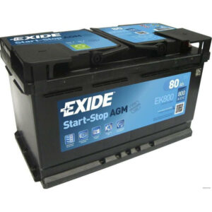 Аккумулятор EXIDE Start-Stop AGM EK800 80Ah 800A 315x175x190 «- +»
